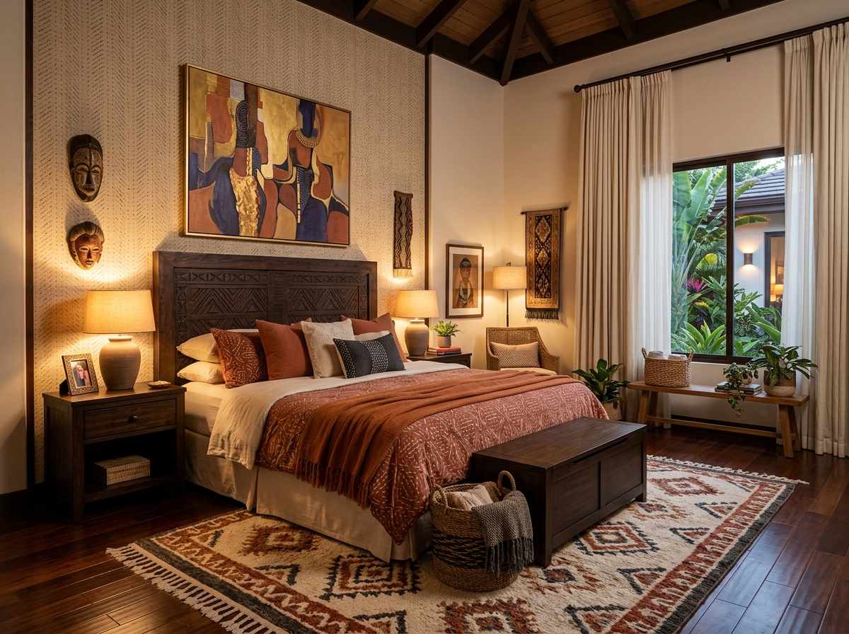 Elegant bedroom setup
